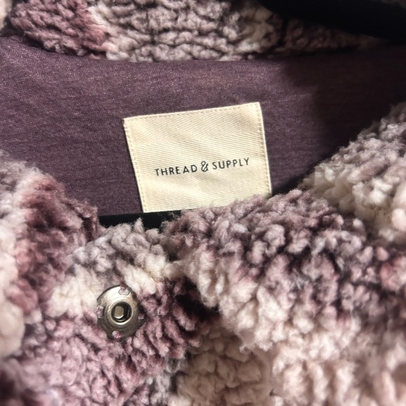 Thread & Supply Multi-Color Sherpa Teddy Jacket - Picture 3 of 6